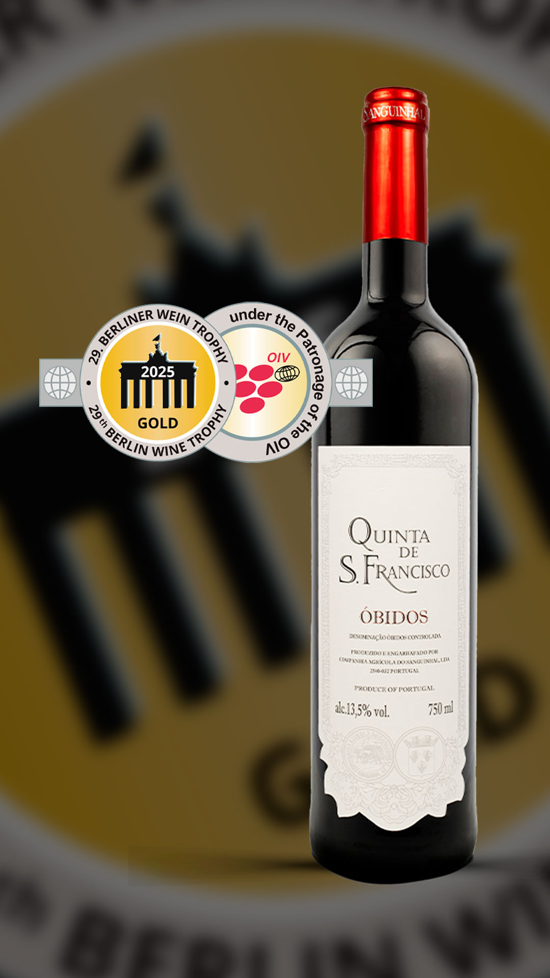 Quinta de São Francisco Tinto Recebe Medalha de Ouro no Berlin Winter Tasting 2025